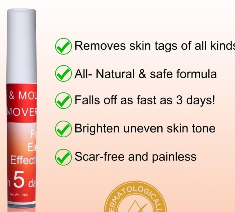 SkinClear™ – Painless Skin Tag & Mole Remover | Fast, Safe & Natural (Pack of 2)