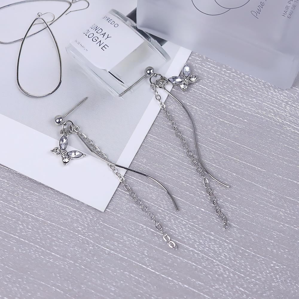 Zircon Eye Tassel Long Western Fashion Gift Earrings Style Earrings