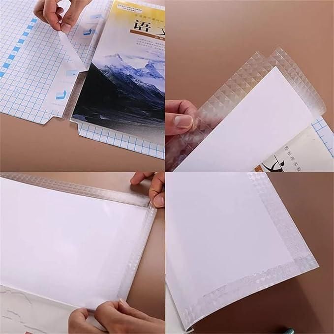 Crystal Clear- Self-Adhesive Transparent Book Cover – Protect, Preserve, and Shine!