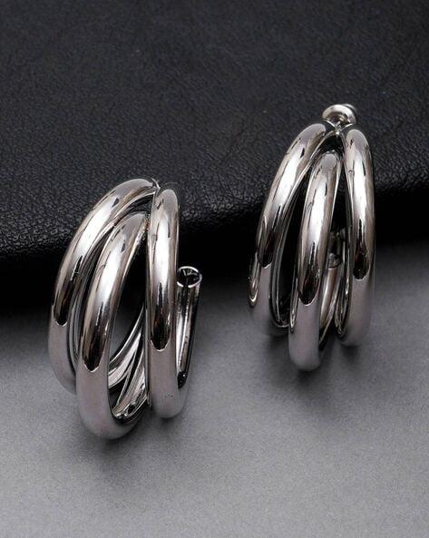 Korean Trihoop Earrings For Women and Girls
