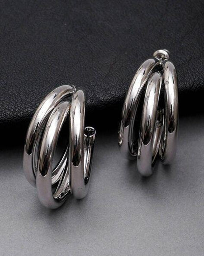 Korean Trihoop Earrings For Women and Girls