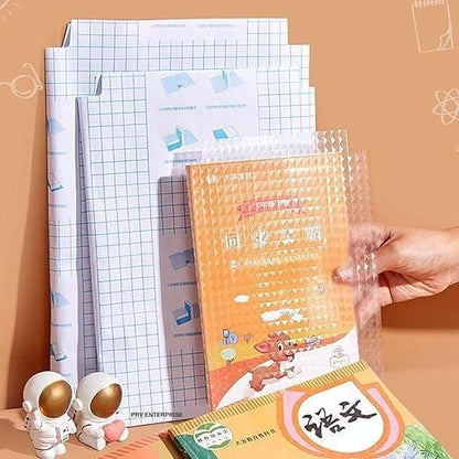 Crystal Clear- Self-Adhesive Transparent Book Cover – Protect, Preserve, and Shine!