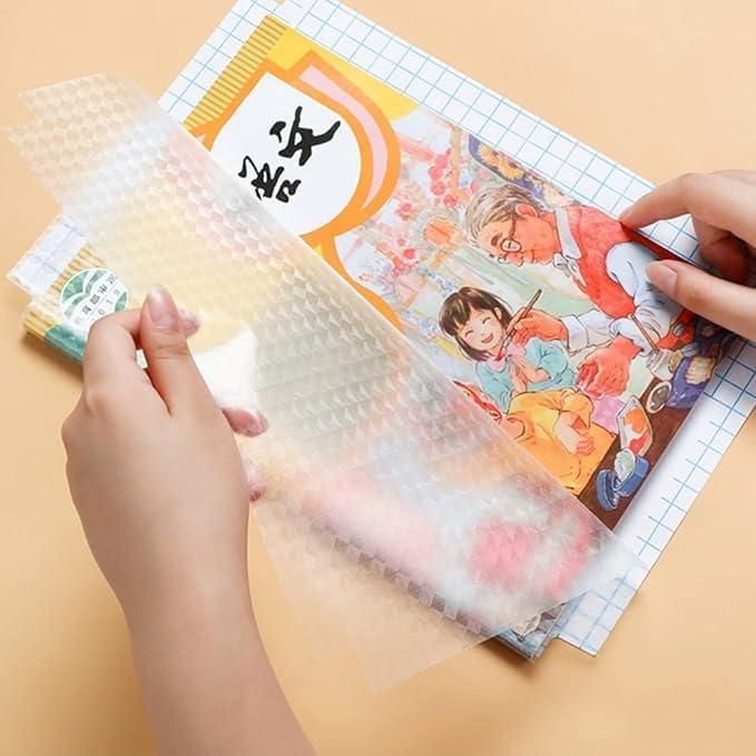 Crystal Clear- Self-Adhesive Transparent Book Cover – Protect, Preserve, and Shine!